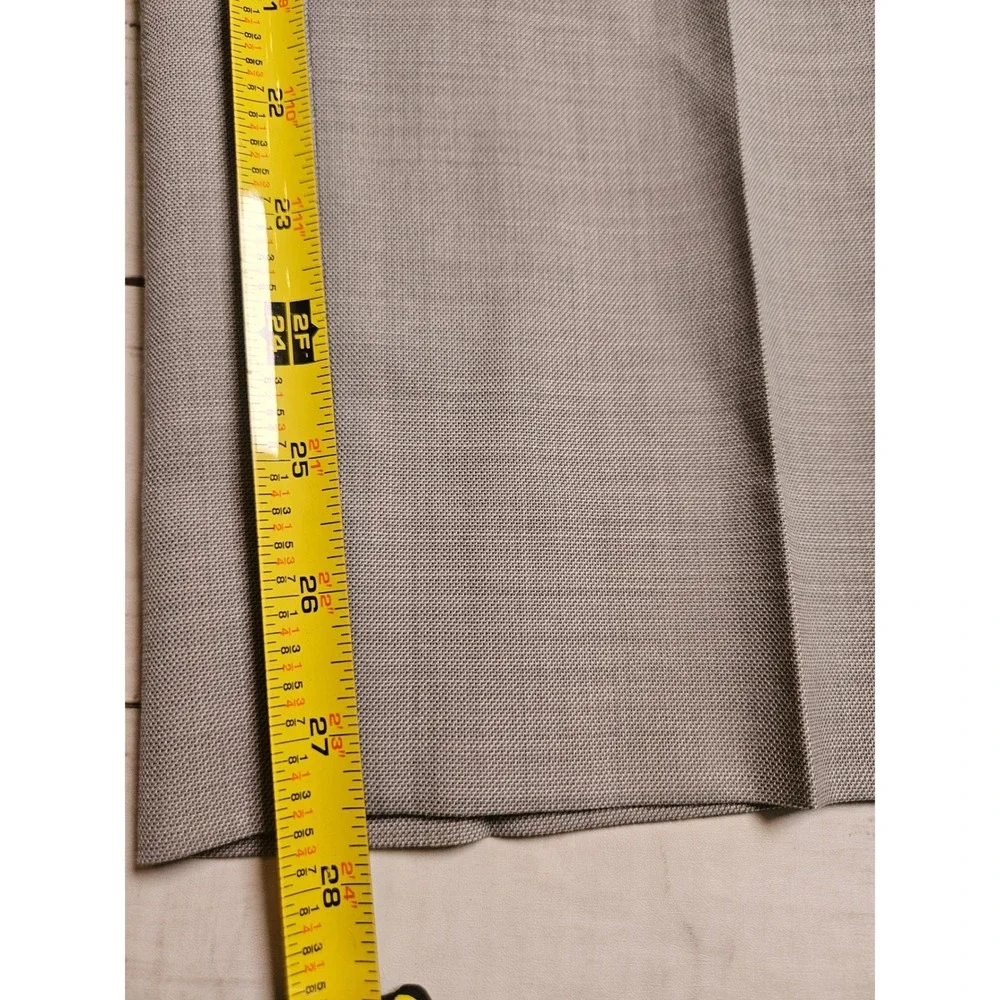 Ann Taylor Kate Fit Womens 8‎ Gray Wool Blend Straight Leg Dress Pants Career